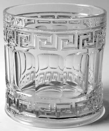 Greek Key Clear 2 Quart Crushed Fruit No Lid