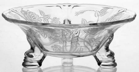 Heisey Rose Footed Mint Dish
