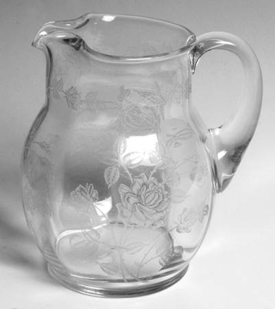 Heisey Rose 72 Oz Ice Lip Jug