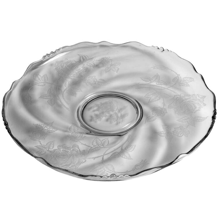 Heisey Rose Small Torte Plate