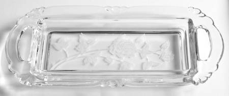 Heisey Rose Individual Creamer/Sugar, Tray Only