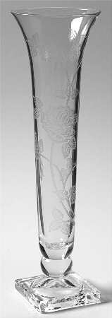 Heisey Rose 8" Bud Vase