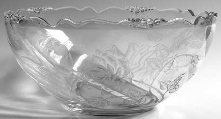 Heisey Rose 9" Salad Bowl