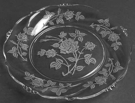 Heisey Rose Dinner Plate