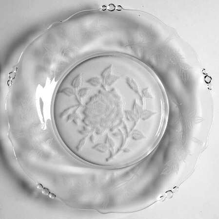 Heisey Rose 8" Salad Plate