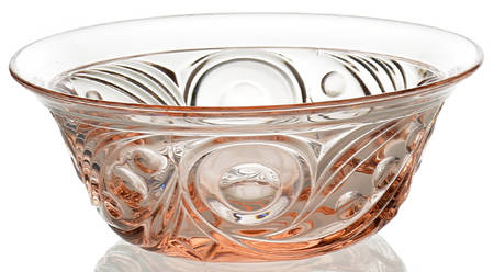 Ipswich Flamingo Pink (Pressed) Finger Bowl