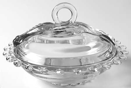 Lariat (Blown) Carmel Box with Lid