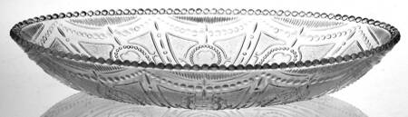 Locket on Chain Clear 8" Oval Relish