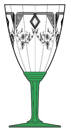 Mayflower Moongleam Green Water Goblet