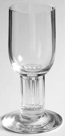 Midcentury Clear Cordial Glass