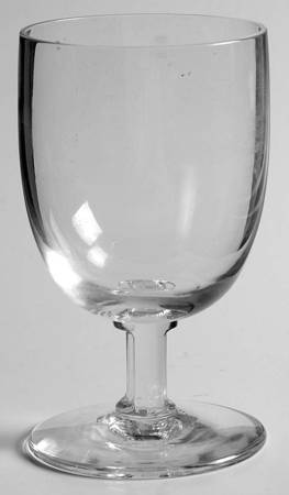 Midcentury Clear Water Goblet