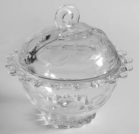 Moonglo (Stem 1540) Candy Dish & Lid