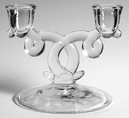 Moonglo (Stem 5040) Double Light Candlestick