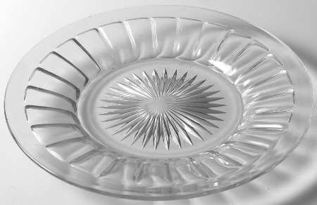 Narrow Flute Clear (Stem  393) Luncheon Plate