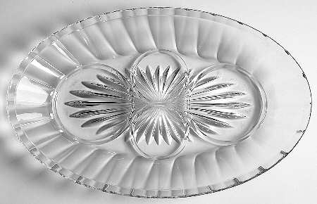 Narrow Flute Clear (Stem  393) Condiment Tray