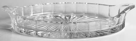 Narrow Flute Clear (Stem  393) 6" Pickle Dish
