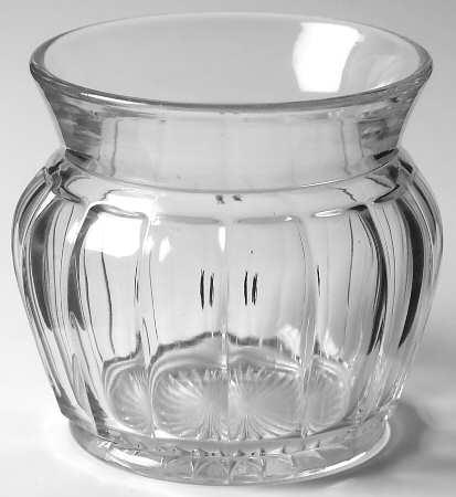 Narrow Flute Clear (Stem  393) Sugar-Open