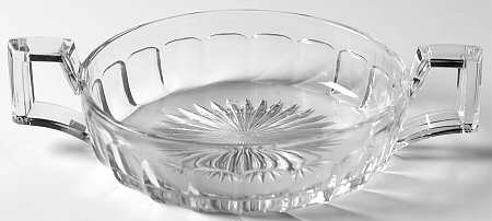 Narrow Flute Clear (Stem  393) Flat Open 2 Handled Jam/Jelly