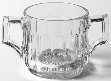 Narrow Flute Clear (Stem  393) Sugar Bowl W/Lip No Lid