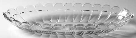 Narrow Flute Clear (Stem  393) 12" Oval Celery