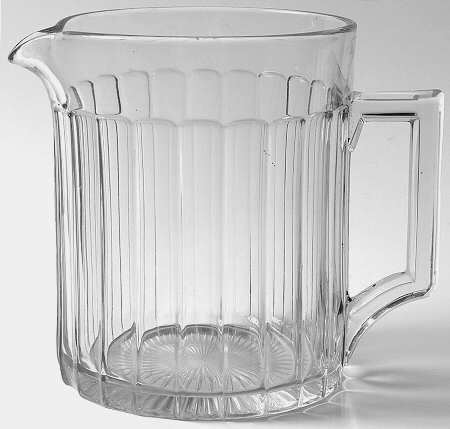 Narrow Flute Clear (Stem  393) 64 Oz Pitcher