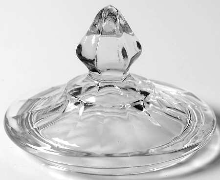 Narrow Flute Clear (Stem  393) Lid for Sugar Bowl
