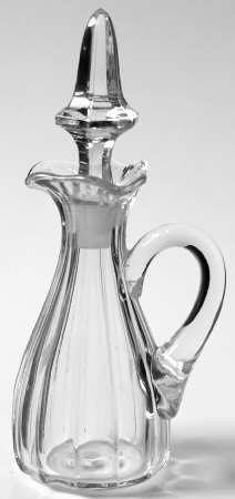 Narrow Flute Clear (Stem  393) 4 Oz Cruet & Stopper