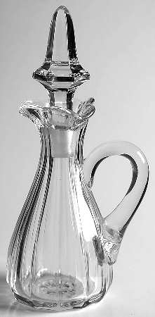 Narrow Flute Clear (Stem  393) 2 Oz Cruet & Stopper