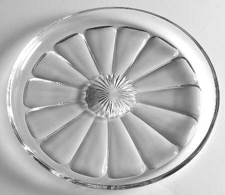 Narrow Flute Clear (Stem  393) Coupe Dinner Plate
