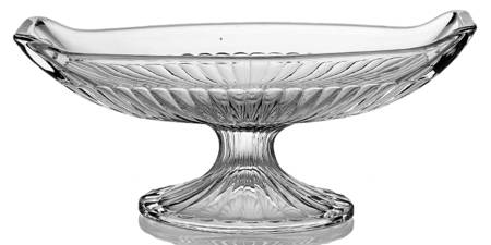 Narrow Flute with Rim Clear (Line 473) Footed Banana Split