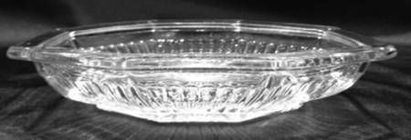 Narrow Flute with Rim Clear (Line 473) Pickle Dish
