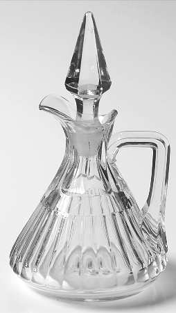 Narrow Flute with Rim Clear (Line 473) 4 Oz Cruet & Stopper