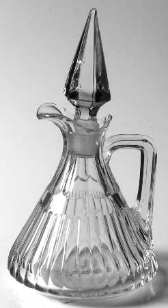 Narrow Flute with Rim Clear (Line 473) 6 Oz Cruet & Stopper