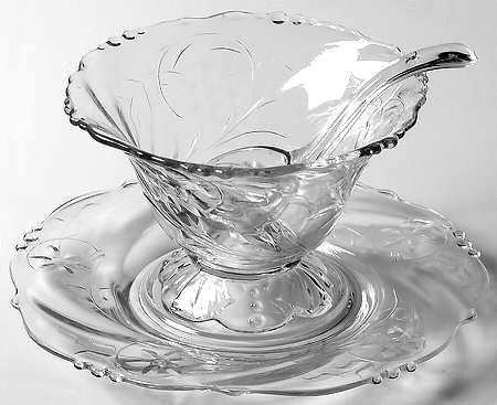 Narcissus Mayonnaise Bowl, Underplate and Ladle