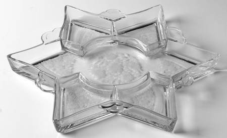 Normandie Clear 12" Star Shape 5 Part Relish