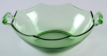 Octagon Green (Moongleam) Small Fruit Dessert Bowl