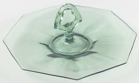 Octagon Green (Moongleam) Center Handle Tray
