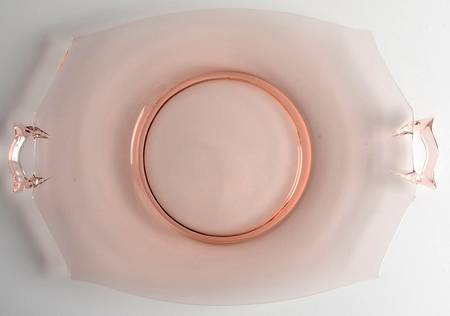 Octagon Pink 14" 2 Handled Plate