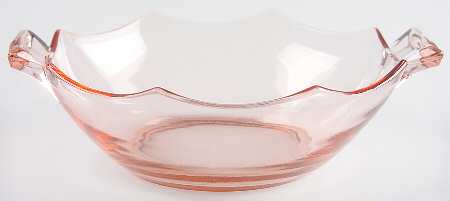 Octagon Pink Flat Open 2 Handled Jam/Jelly