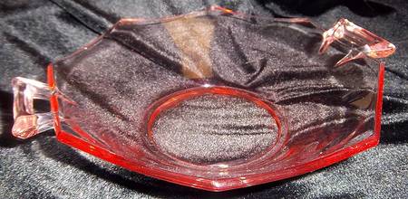 Octagon Pink Mint Dish