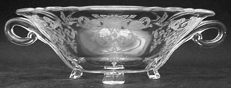 Old Colony Clear (Stem 3380) 8" Handled Bowl