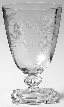 Old Colony Clear (Stem 3390) Low Water Goblet
