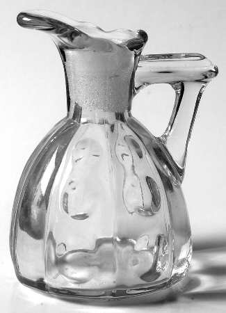 Old Sandwich Clear Cruet No Stopper