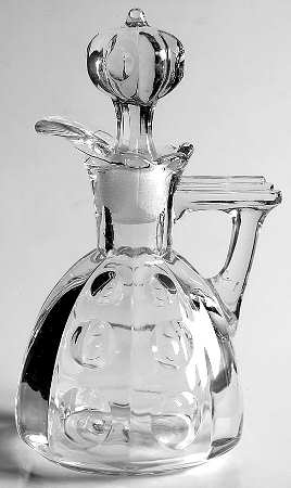 Old Sandwich Clear Oil Cruet & Stopper