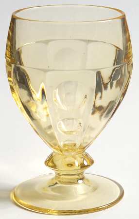 Old Sandwich Yellow Water Goblet by Heisey