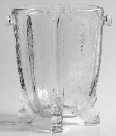 Orchid Dolphin Footed Ice Bucket W/No Detachable Handle