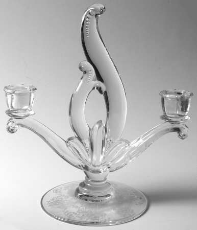 Orchid Flame Double Candlestick