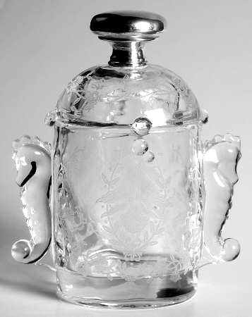 Orchid Cigarette Holder & Lid with Sterling Finial