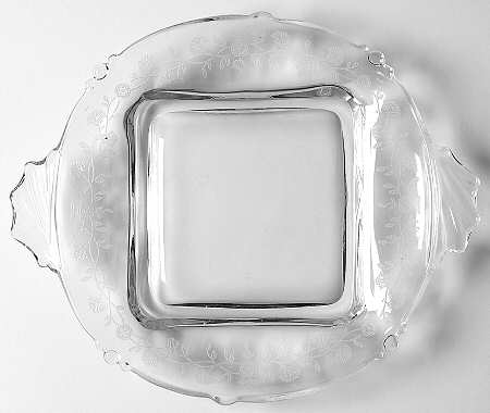 Orchid Square Butter Dish No Lid