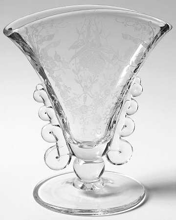 Orchid Fan Vase by Heisey